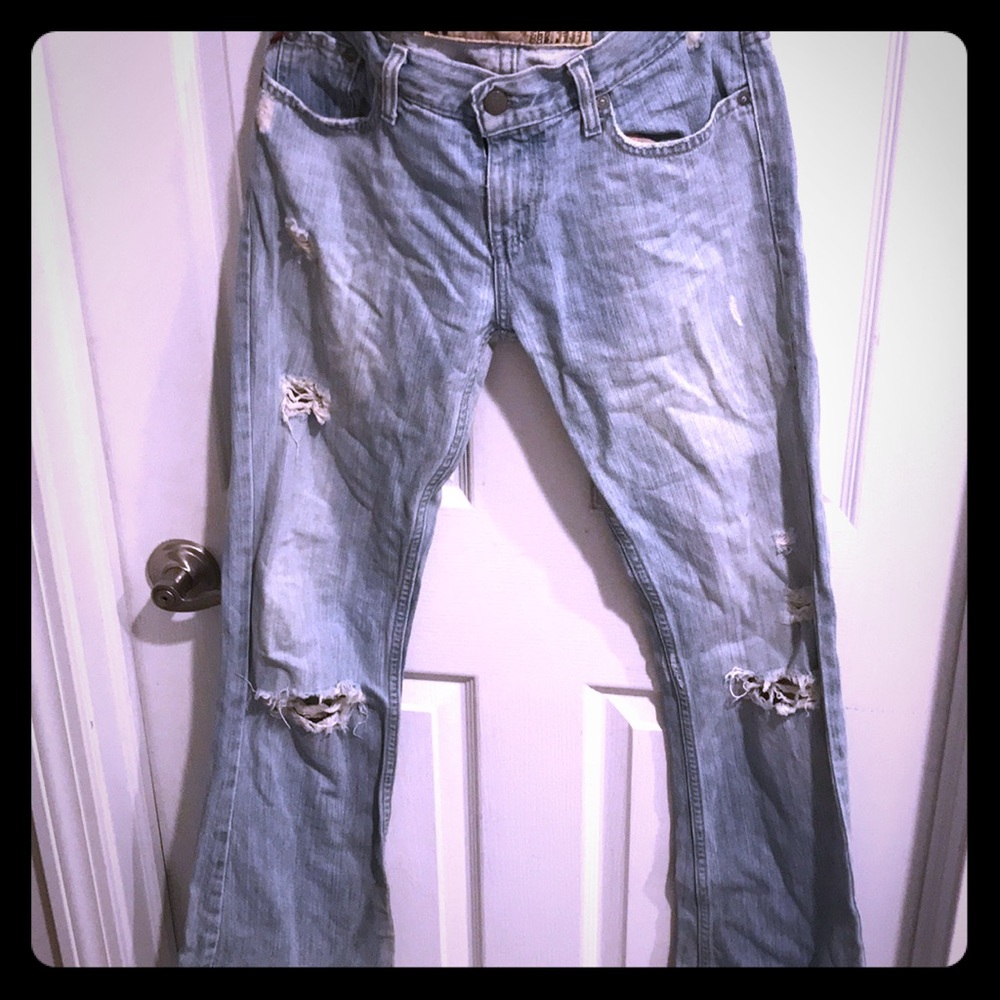 Hollister Flare Ripped Jeans